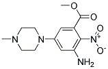 3-AMINO-5-(4-METHYL-PIPERAZIN-1-YL)-2-NITRO-BENZOIC ACID METHYL ESTER Struktur