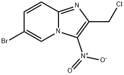 6-BROMO-2-CHLOROMETHYL-3-NITROIMIDAZO[1,2-A] PYRIDINE Struktur