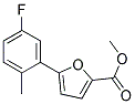 5-(2-METHYL-5-FLUOROPHENYL)FURAN-2-CARBOXYLIC ACID METHYL ESTER Struktur