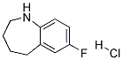 7-FLUORO-2,3,4,5-TETRAHYDRO-1H-BENZO[B]AZEPINE HYDROCHLORIDE Struktur