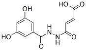 4-[N'-(3,5-DIHYDROXY-BENZOYL)-HYDRAZINO]-4-OXO-BUT-2-ENOIC ACID Struktur