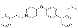 N,N-DIMETHYL-1-(4'-([1-(2-PYRIDIN-2-YLETHYL)PIPERIDIN-4-YL]OXY)BIPHENYL-2-YL)METHANAMINE Struktur