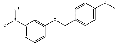 3-(4'-METHOXYBENZYLOXY)PHENYLBORONIC ACID Struktur