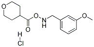 4-(3-METHOXY-BENZYLAMINO)-TETRAHYDRO-PYRAN-4-CARBOXYLIC ACID HYDROCHLORIDE Struktur