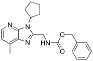 (3-CYCLOPENTYL-7-METHYL-3H-IMIDAZO[4,5-B]PYRIDIN-2-YLMETHYL)-CARBAMIC ACID BENZYL ESTER Struktur