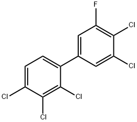 5'-FLUORO-2,3,3',4,4'-PENTACHLOROBIPHENYL Struktur