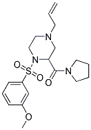 4-ALLYL-1-[(3-METHOXYPHENYL)SULFONYL]-2-(PYRROLIDIN-1-YLCARBONYL)PIPERAZINE Struktur