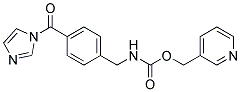 [4-(IMIDAZOLE-1-CARBONYL)-BENZYL]-CARBAMIC ACID PYRIDIN-3-YLMETHYL ESTER Struktur