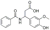 3-BENZOYLAMINO-3-(4-HYDROXY-3-METHOXY-PHENYL)-PROPIONIC ACID Struktur