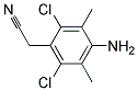 4-AMINO-2,6-DICHLORO-R,R-DIMETHYLBENZENE-ACETONITRILE Struktur