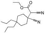 CYANO-(1-CYANO-4,4-DIPROPYL-CYCLOHEXYL)-ACETIC ACID ETHYL ESTER Struktur