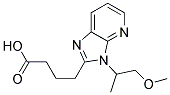 4-[3-(2-METHOXY-1-METHYL-ETHYL)-3H-IMIDAZO[4,5-B]PYRIDIN-2-YL]-BUTYRIC ACID Struktur