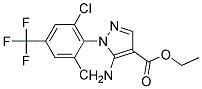 5-AMINO-1-[2,6-DICHLORO-4-(TRIFLUOROMETHYL)PHENYL]-1H-PYRAZOLE-4-CARBOXYLIC ACID ETHYL ESTER Struktur