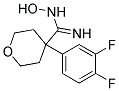 4-(3,4-DIFLUORO-PHENYL)-N-HYDROXY-TETRAHYDRO-PYRAN-4-CARBOXAMIDINE Struktur