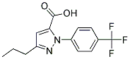 3-PROPYL-1-[4-(TRIFLUOROMETHYL)PHENYL]-1H-PYRAZOLE-5-CARBOXYLIC ACID Struktur