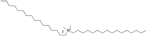 Dihexadecyl dimethyl ammonium iodide Struktur