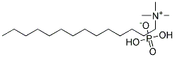 Tetradecyl trimethyl ammonium hydrogen phosphate Struktur