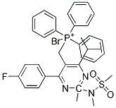 Triphenyl-[4-(4-Fluorophenyl)-6-Isopropyl-2-Methyl-2-[Methyl(Methylsulfonyl)Amino]Pyrimidin-5-Ylmethyl]PhosphoniumBromide Struktur