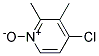 4-Chloro-2,3 Lutidine N-Oxide Struktur