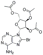 8-BROMO-2',3',5'-TRI-O-ACETYLADENOSINE Struktur