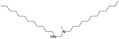 N-DODECYLMETHYLAMINE, (N-METHYLDODECYLAMINE) Struktur