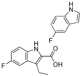 ETHYL5-FLUOROINDOLE-2-CARBOXYLATE,(5-FLUOROINDOLE Struktur