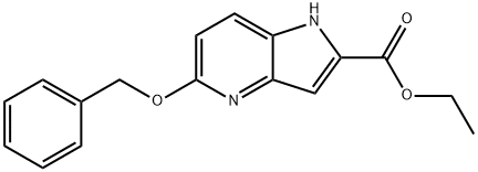 ETHYL 5-(BENZYLOXY)-1H-PYRROLO[3,2-B]PYRIDINE-2-CARBOXYLATE Struktur