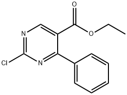 ETHYL 2-CHLORO-4-PHENYLPYRIMIDINE-5-CARBOXYLATE Struktur