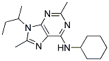 9-SEC-BUTYL-N-CYCLOHEXYL-2,8-DIMETHYL-9H-PURIN-6-AMINE Struktur