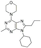 9-CYCLOHEXYL-2-METHYL-6-MORPHOLINO-8-PROPYL-9H-PURINE Struktur