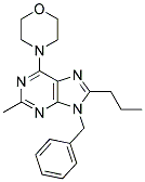 9-BENZYL-2-METHYL-6-MORPHOLINO-8-PROPYL-9H-PURINE Struktur