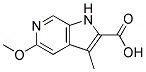 5-METHOXY-3-METHYL-1H-PYRROLO[2,3-C]PYRIDINE-2-CARBOXYLIC ACID Struktur