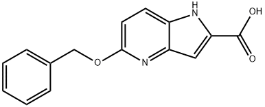 5-(BENZYLOXY)-1H-PYRROLO[3,2-B]PYRIDINE-2-CARBOXYLIC ACID Struktur