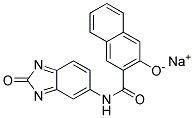 5-(2-HYDROXY-3-NAPHTHOYLAMINO)-2-BENZIMIDAZOLONE SODIUM SALT Struktur