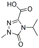 4-ISOPROPYL-1-METHYL-5-OXO-1,5-DIHYDRO-4H-1,2,4-TRIAZOL-3-CARBOXYLIC ACID Struktur