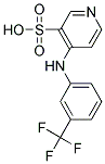 4-[[3-(TRIFLUOROMETHYL)PHENYL]AMINO]-3-PYRIDINESULFONIC ACID Struktur