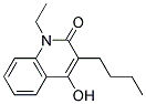 3-BUTYL-1-ETHYL-4-HYDROXY-2(1H)-QUINOLINONE Struktur