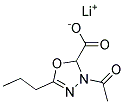 LITHIUM 3-ACETYL-5-PROPYL-2,3-DIHYDRO-1,3,4-OXADIAZOLE-2-CARBOXYLATE Struktur