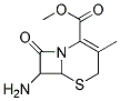 Methyl 7-amino-3-methyl-8-oxo-5-thia-1-aza-bicyclo[4.2.0]oct-2-ene-2-carboxylate Struktur