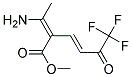 METHYL 2-(1-AMINOETHYLIDENE)-6,6,6-TRIFLUORO-5-OXOHEX-3-ENOATE, TECH Struktur