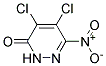 4,5-DICHLORO-6-NITRO-2,3-DIHYDROPYRIDAZIN-3-ONE, TECH Struktur