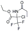 ETHYL 2-CHLORO-3,3,3-TRIFLUORO-2-(PROPIONYLAMINO)PROPANOATE, TECH Struktur