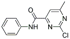 N4-PHENYL-2-CHLORO-6-METHYLPYRIMIDINE-4-CARBOXAMIDE, TECH Struktur