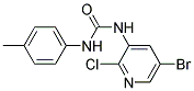 N-(5-BROMO-2-CHLORO-3-PYRIDYL)-N'-(4-METHYLPHENYL)UREA, TECH Struktur