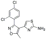 4-(2-AMINO-4-THIAZOLYL)-3-(2,4-DICHLOROPHENYL)-5-METHYLISOXAZOLE Struktur