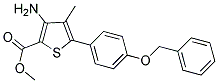 METHYL 3-AMINO-4-METHYL-5-(4-BENZYLOXYPHENYL)THIOPHENE-2-CARBOXYLATE Struktur