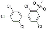 3-METHYLSULFONYL-2,2',4',5,5'-PENTACHLOROBIPHENYL Struktur