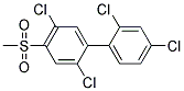 4-METHYLSULFONYL-2,2',4',5-TETRACHLOROBIPHENYL Struktur