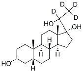 5B-PREGNAN-3A,17A,20-TRIOL-20,21,21,21-D4 Struktur