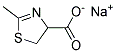 SODIUM 2-METHYL-4,5-DIHYDRO-1,3-THIAZOL-4-CARBOXYLATE Struktur